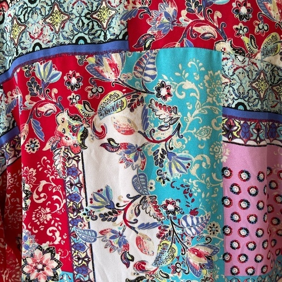 Chico’s mixed print art to wear top in a Chico’s 2 or women’s 12/14 - Picture 10 of 13
